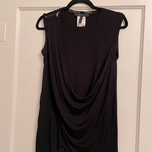 BCBG Sleeveless Black Top
